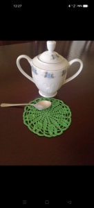 Szydełkowe podstawki pod filiżanki i kubki 2