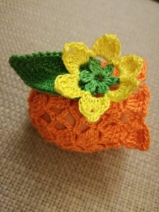 Szydełkowy kwiatek 1