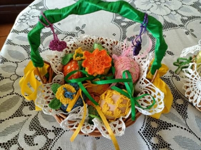 Szydełkowe kwiatuszki kolorowe