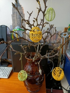 Szydełkowe wielkanocne ozdobry 1